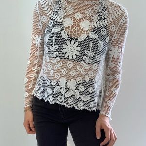 New crochet lace top